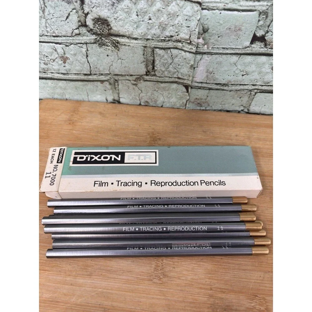 Lot DIXON FTR Drawing Pencils #33, #22,#11 New & Used, Boxes,24 Total Vintage